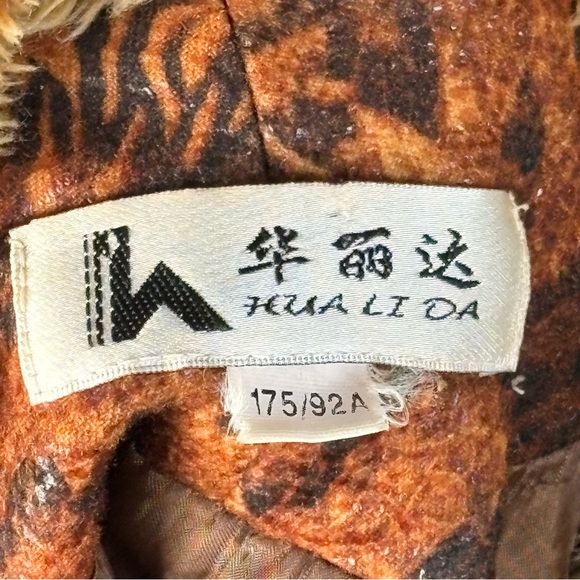 Y2K Tiger Leopard Print Faux Leather Jacket - Picture 6 of 6